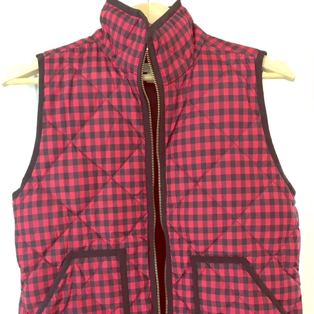 J Crew Factory Buffalo Check Excursion Vest Small
